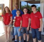 4 Siegerehrung Maria, Thomas Soergel, Patrick, Daniel und Sebastian.JPG